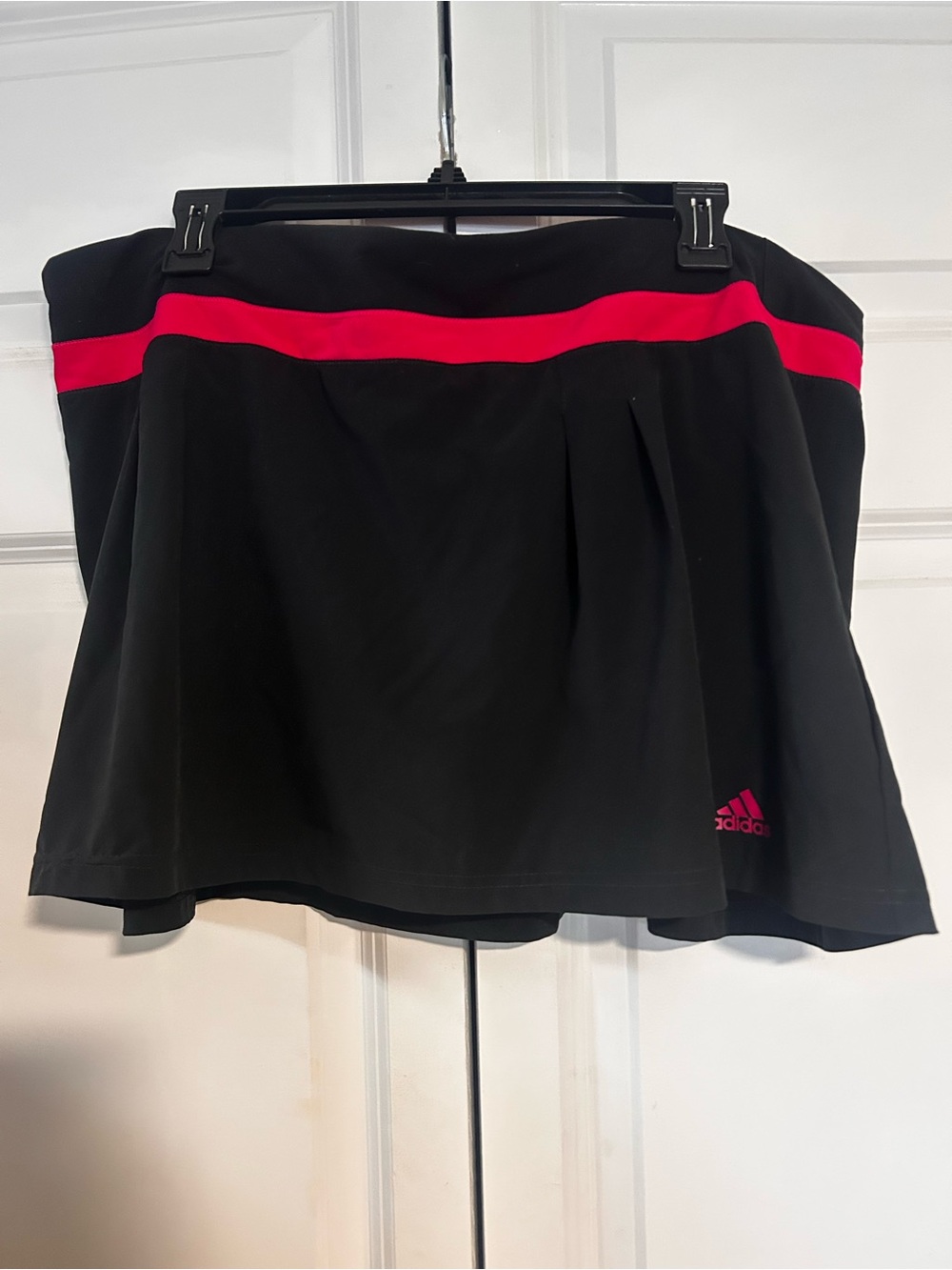 adidas Black Skort with Hot Pink Waistband